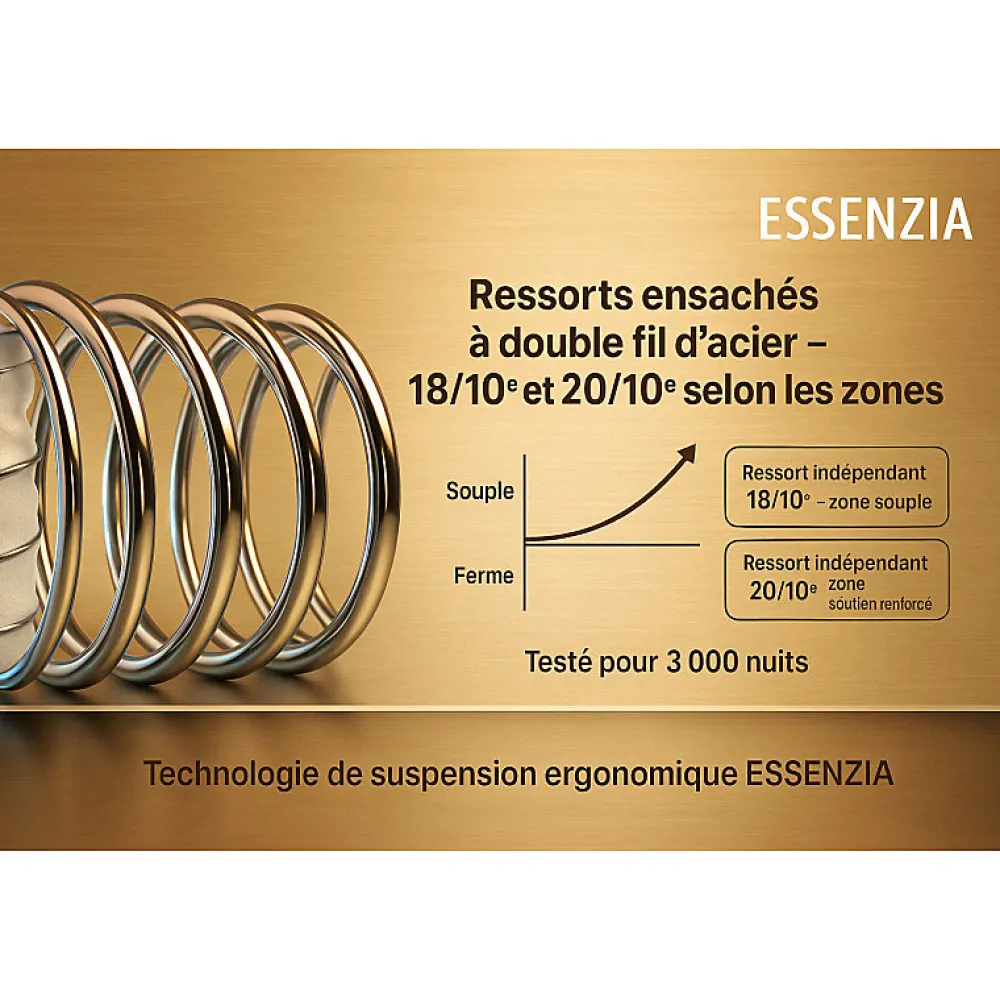 Matelas SPRING 1200 RESSORTS CLASSIC 110x200 Ressorts>Essenzia Hot