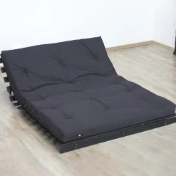 Matelas futon latex et fibres gris anthracite 140x190><noscript><img width=