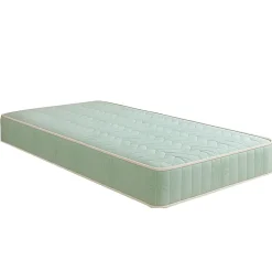 King Of Dreams Matelas Luxe 80x190 - Hauteur 18 cm - Ressorts Ensaches + 5 cm Memoire de Forme 60 Kg/m3 - Accueil Moelleux - Soutien Ferme - 5 Zo* Matelas
