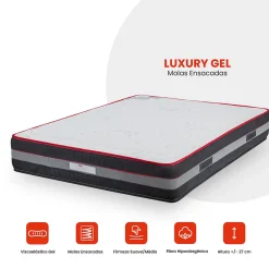 Mercado Do Colchão Matelas Luxury Gel - Ressorts Ensachés* Matelas
