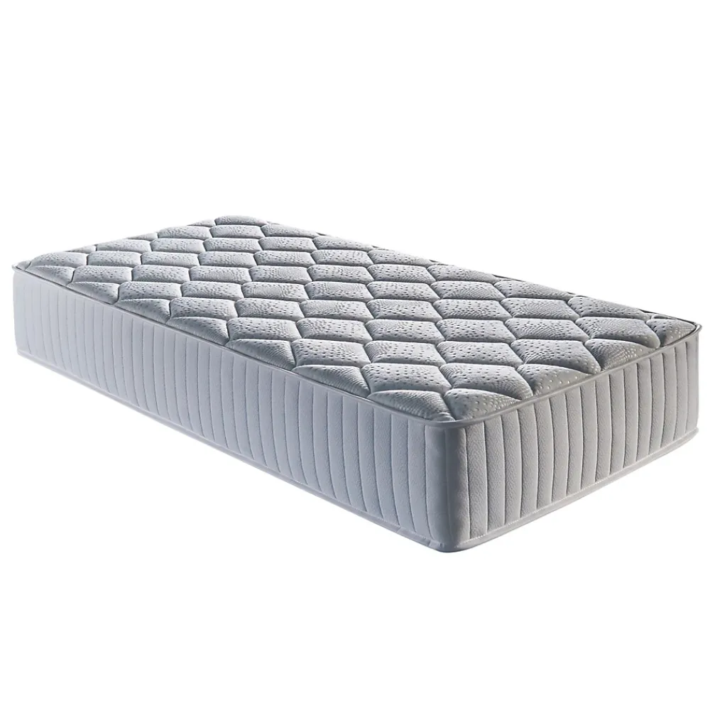 Literie Julien Matelas Marie a Ressorts Ensaches + 3,5 cm matelas face de contact latex en 70 Kg/m3-90x190 Hauteur +/- 25,5 cm - Accueil Moelleux* Matelas