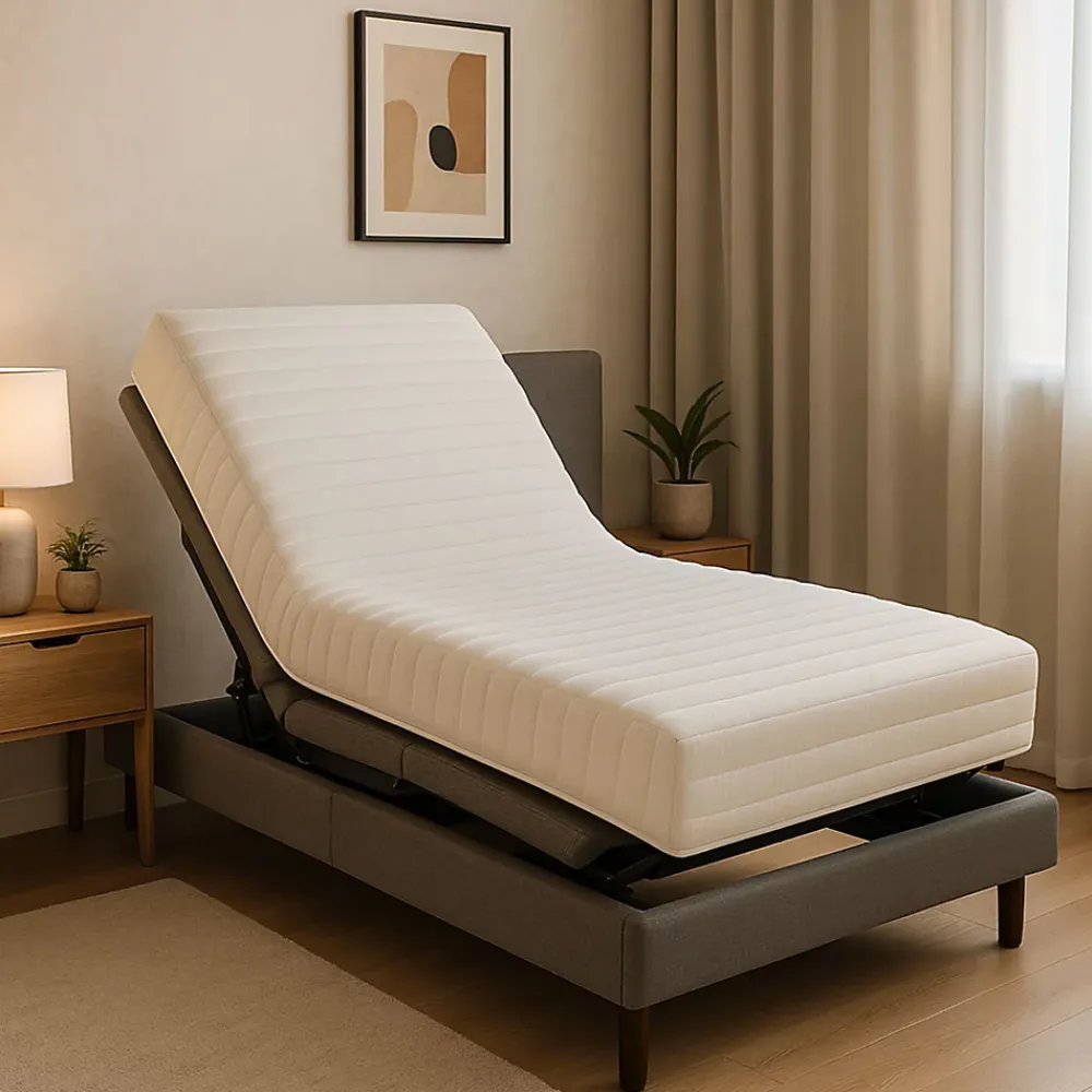 Literie Julien Matelas Mémoire de Forme 60 Kg/m3 80x200 x 21 cm Trés Ferme - 5 Zones de Confort - Noyau Aertech+ 35 Kg/m3 HR Derniére Génération* Matelas