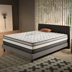 Matelas Mémoire de Forme Trilux - 140x200 - 30 cm - Confort Ferme - 7 zones - Blue Latex - Réversible - Hypoallergénique>Naturalex