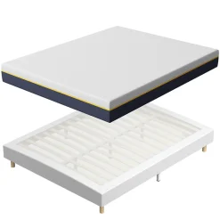 Matelas Mousse à Mémoire 160x200 cm + Sommier Tapissier, Épaisseur 17 cm>Teeno New