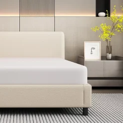 Okwish Matelas mousse 90x200 cm - Matelas H3, respirant et antidérapant - Mousse - Sans matelas - Blanc* Matelas