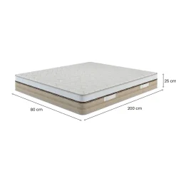 Matelas mousse 80x200 cm accueil dynamique soutien moelleux epaisseur 25 cm housse de matelas><noscript><img width=