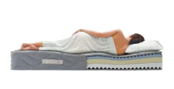 Talamo Italia Matelas mousse 180x200 cm accueil dynamique soutien moelleux epaisseur 25 cm oreiller(s)* Matelas