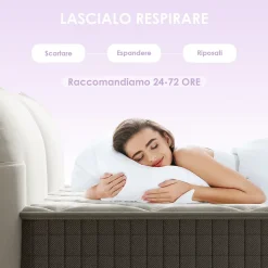 Teeno Matelas mousse 90x190 cm,Épaisseur 30 cm,Fermeté Moyenne,Respirant et Réversible* Matelas