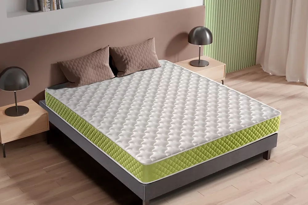 Dagostino Home Matelas Mousse 135x190 Evergreen, Ferme, Réversible, Côté Été/hiver, H15 Cm* Matelas