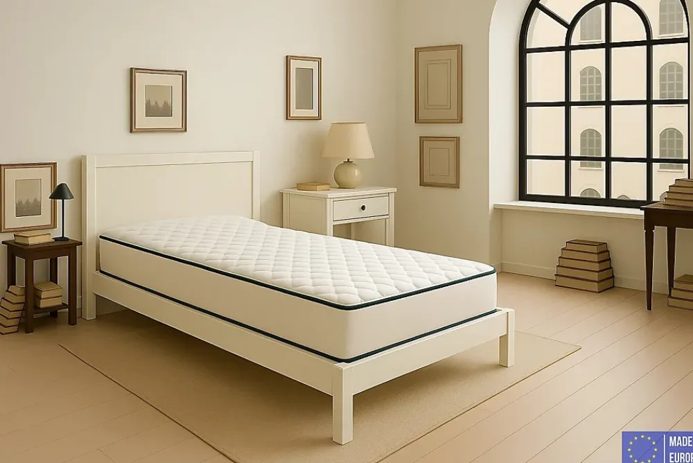Dagostino Home Matelas Mousse 90x190 New York, Ferme, Réversible, Côté Été/hiver, H15 Cm* Matelas
