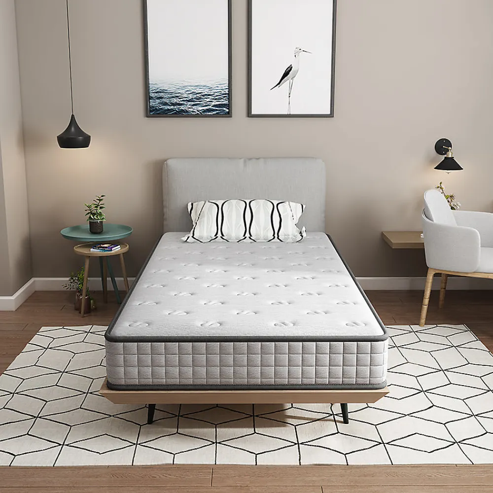 Matelas mousse 90x190cm, mousse Confort ferme Epaisseur 22 cm>Teeno