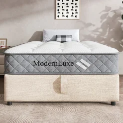 Okwish Matelas Orthopédique 90x200 cm, 7 Zones de Confort, Ressorts ensachés et Mousse Froid, Soutien H3 Moyenne Ferme, H 20 cm, Blanc* Matelas