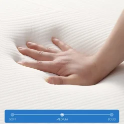 Matelas Pliant Triple 90X200CM, Matelas Polyvalent, 15cm Mousse épaisse, Housse Amovible et Lavable en Machine, Poignée de><noscript><img width=