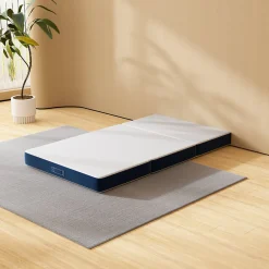 Matelas Pliant Triple 90X200CM, Matelas Polyvalent, 15cm Mousse épaisse, Housse Amovible et Lavable en Machine, Poignée de><noscript><img width=
