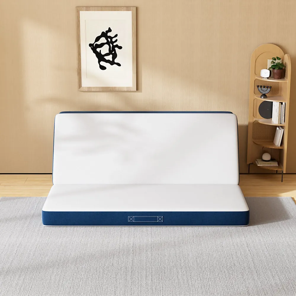 Matelas Pliant Triple 160X195CM, Matelas Polyvalent, 15cm Mousse épaisse, Housse Amovible et Lavable en Machine, Poignée de>Teeno Hot