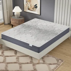 Matelas Polaris - Mousse Graphène à Mémoire de Forme- Fraîcheur -Régulation Thermique - (140 x 190 cm) -Épaisseur 22cm>November Hot