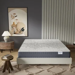 Matelas Polaris - Mousse Graphène à Mémoire de Forme- Fraîcheur -Régulation Thermique - (140 x 190 cm) -Épaisseur 22cm><noscript><img width=
