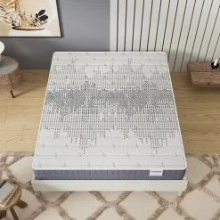Matelas Polaris - Mousse Graphène à Mémoire de Forme- Fraîcheur -Régulation Thermique - (140 x 190 cm) -Épaisseur 22cm><noscript><img width=