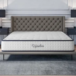 Matelas ressorts - 160x200 - 24 cm - Hybride - Blue Latex - Couchage Indépendant - Confort Mi-Ferme - Réversible - Upsilon>Cosmos Clearance