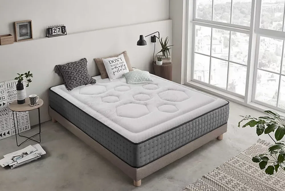 Moonia Matelas Ressorts Ensachés Hexacare 28cm 160X200cm -* Matelas