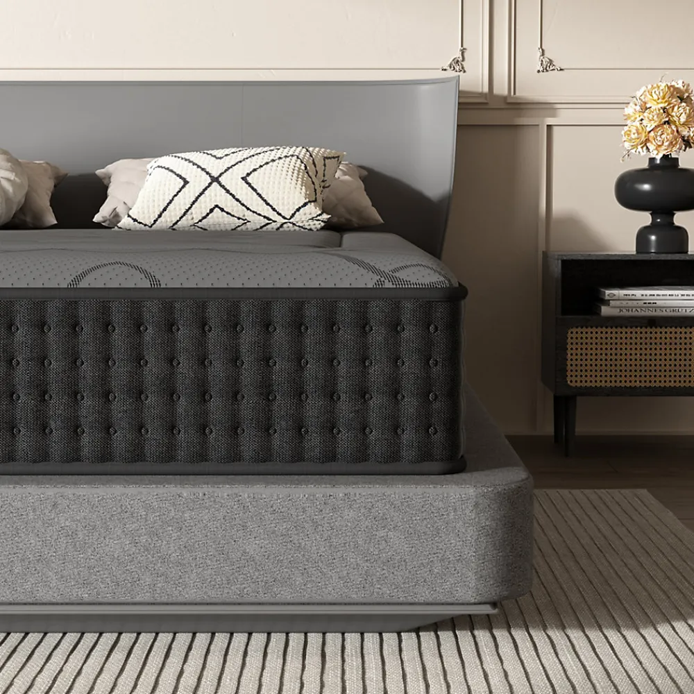Teeno Matelas Ressorts 140x190 cm de Forme en Mousse et Ressorts, 30 cm Épaisseur* Matelas