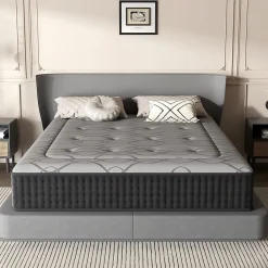 Teeno Matelas Ressorts 160x200 cm de Forme en Mousse et Ressorts, 25 cm Épaisseur* Matelas