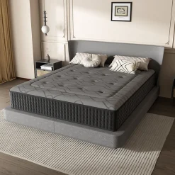 Matelas Ressorts 140x200 cm de Forme en Mousse et Ressorts, 28 cm Épaisseur><noscript><img width=