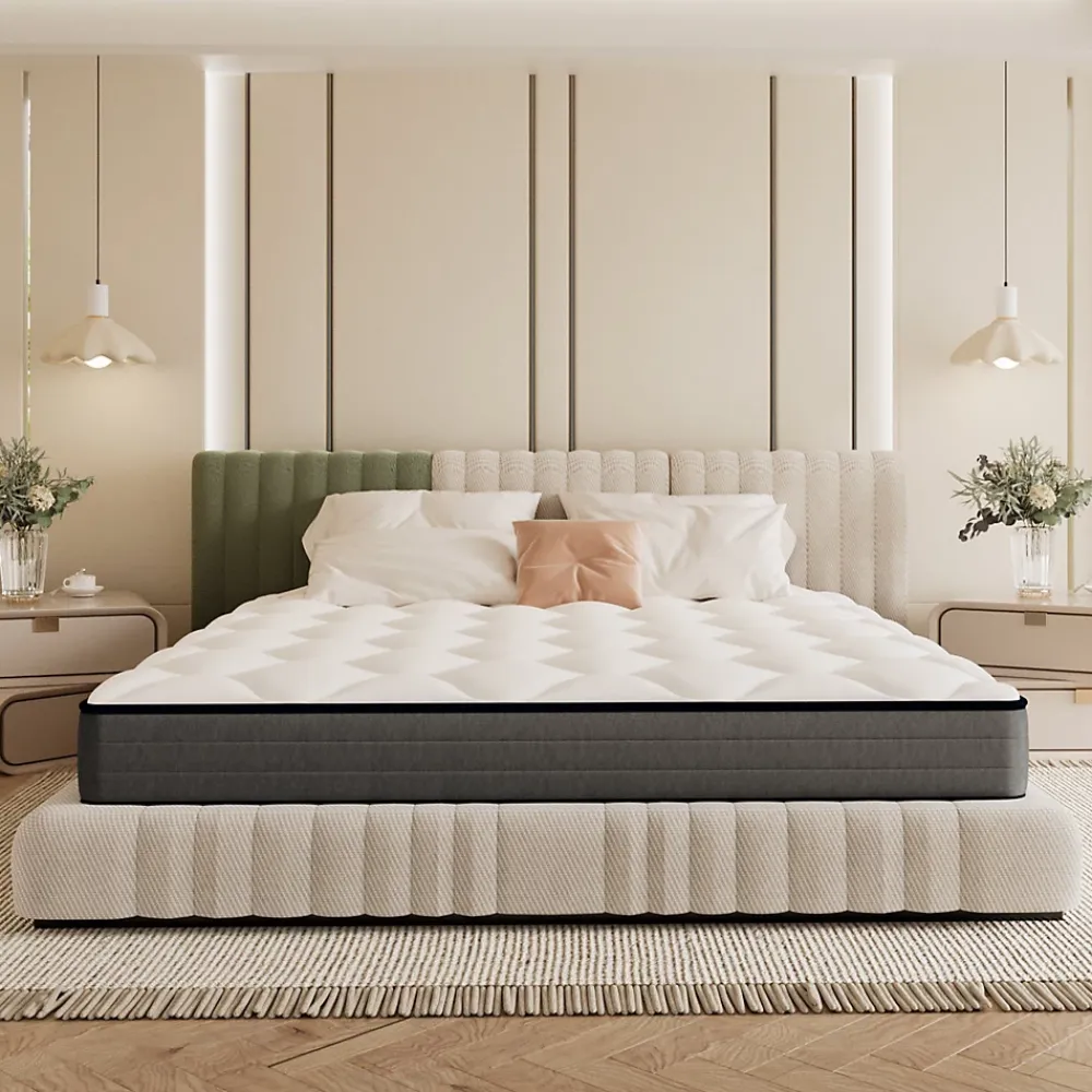 Teeno Matelas Ressorts 160x200 Épaisseur 20 cm Confort,Ergonomique 7 Zones Ergonomique* Matelas