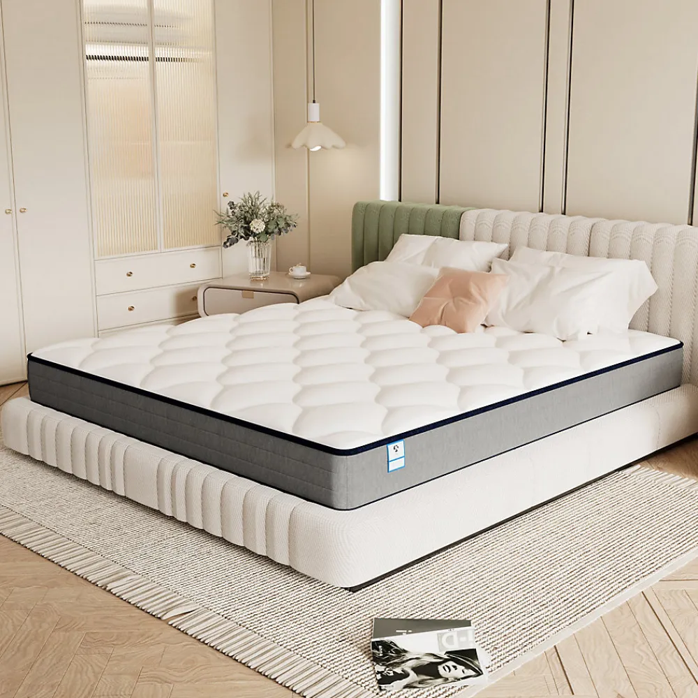 Teeno Matelas Ressorts 160x200 Épaisseur 20 cm Confort,Ergonomique 7 Zones Ergonomique* Matelas