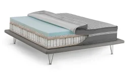 Talamo Italia Matelas simple Dlesc, matelas en mousse à mémoire de forme et microressorts ensachés,, 80x190h32 cm* Matelas