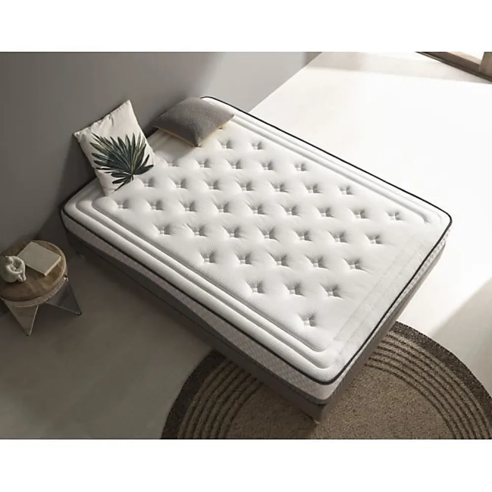 Matelas viscoélastique - - Clean Plus - 135x200 cm - Épaisseur 28 cm - Anti-acarien>Eccox Sale