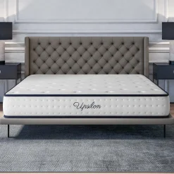 Matelas 160x200 - 21 cm - Mousse mémoire de forme - Blue Latex - Confort Équilibré - 7 zones - Réversible - Durable - Upsilon>Cosmos Discount