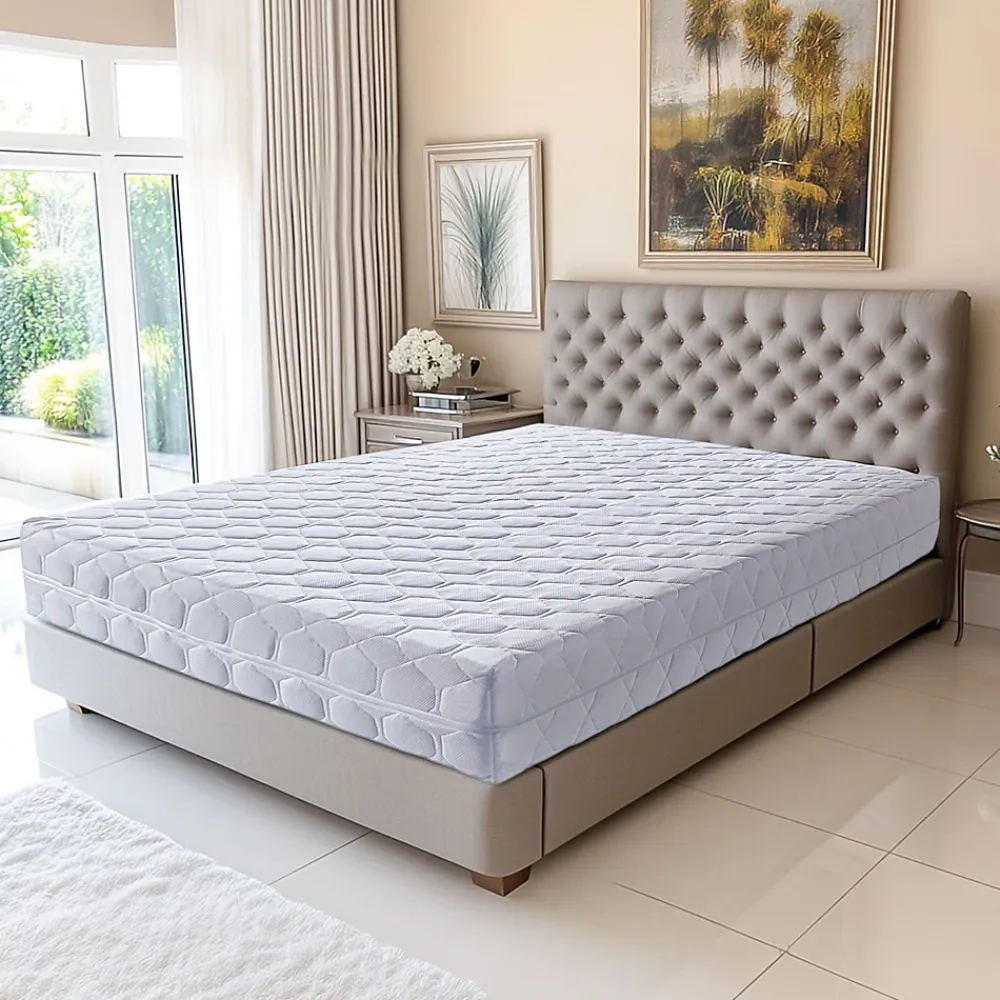 Literie Julien Matelas 120x190 - 20 cm Très Ferme - Mémoire de Forme - Spécial Sommier Électrique - Housse Déhoussable Lavable - 7 Zones de Confo* Matelas