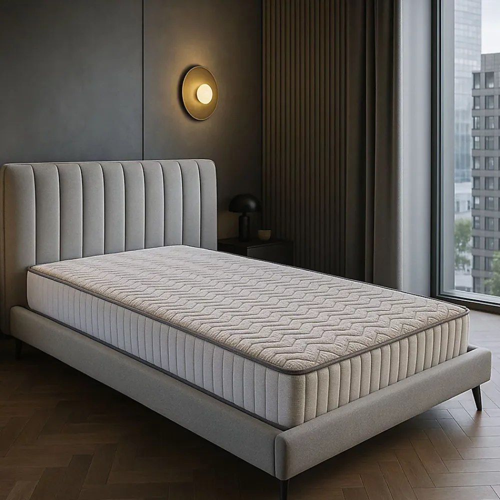 King Of Dreams Matelas 100x200 - avec sommier et pieds offerts - 23 cm - ferme - confort optimal - usage quotidien - mousse poli latex indéforma* Matelas
