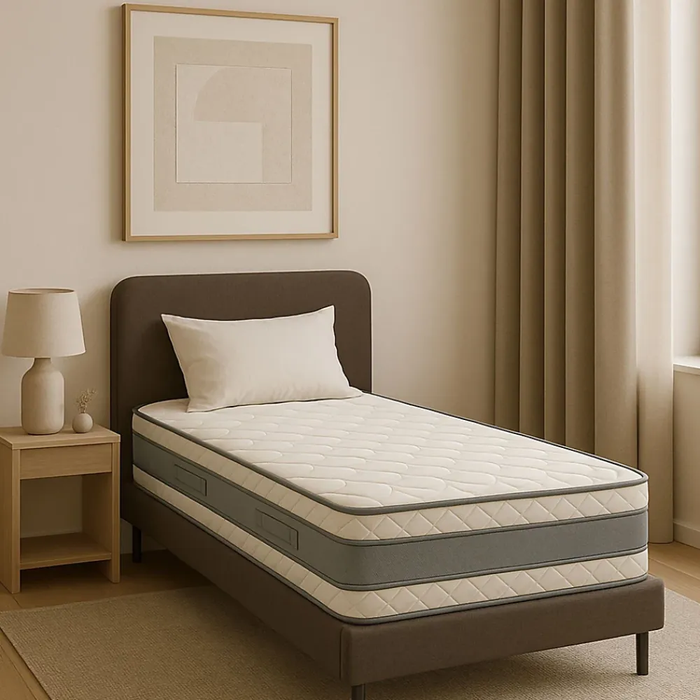 Literie Julien Matelas 90x200 21 cm Tres Ferme - 7 Zones de Confort - Noyau Aertech+ - Tres Respirant - Ideal Pour Usage Quotidien - MATELAS DELU* Matelas