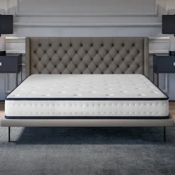 Cosmos Matelas 140x190 - Mousse mémoire de forme - Blue Latex - Confort Équilibré - 7 zones - Réversible - Durable - Upsilon* Matelas