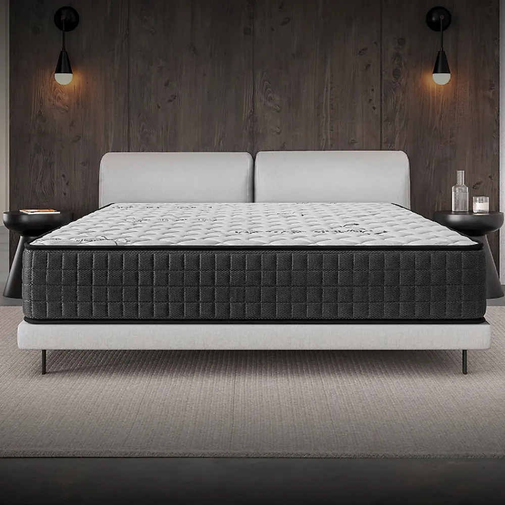 Cosmos Matelas 180x200 - Épais 30 cm - Hybride - Blue Latex - Ressorts Ensachés - 7 zones - Face été/hiver - Confort Mi-Ferme - Gamma* Matelas