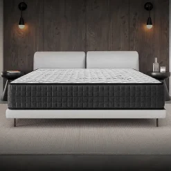 Cosmos Matelas 160x200 - Épais 30 cm - Hybride - Blue Latex - Ressorts Ensachés - 7 zones - Face été/hiver - Confort Mi-Ferme - Gamma* Matelas