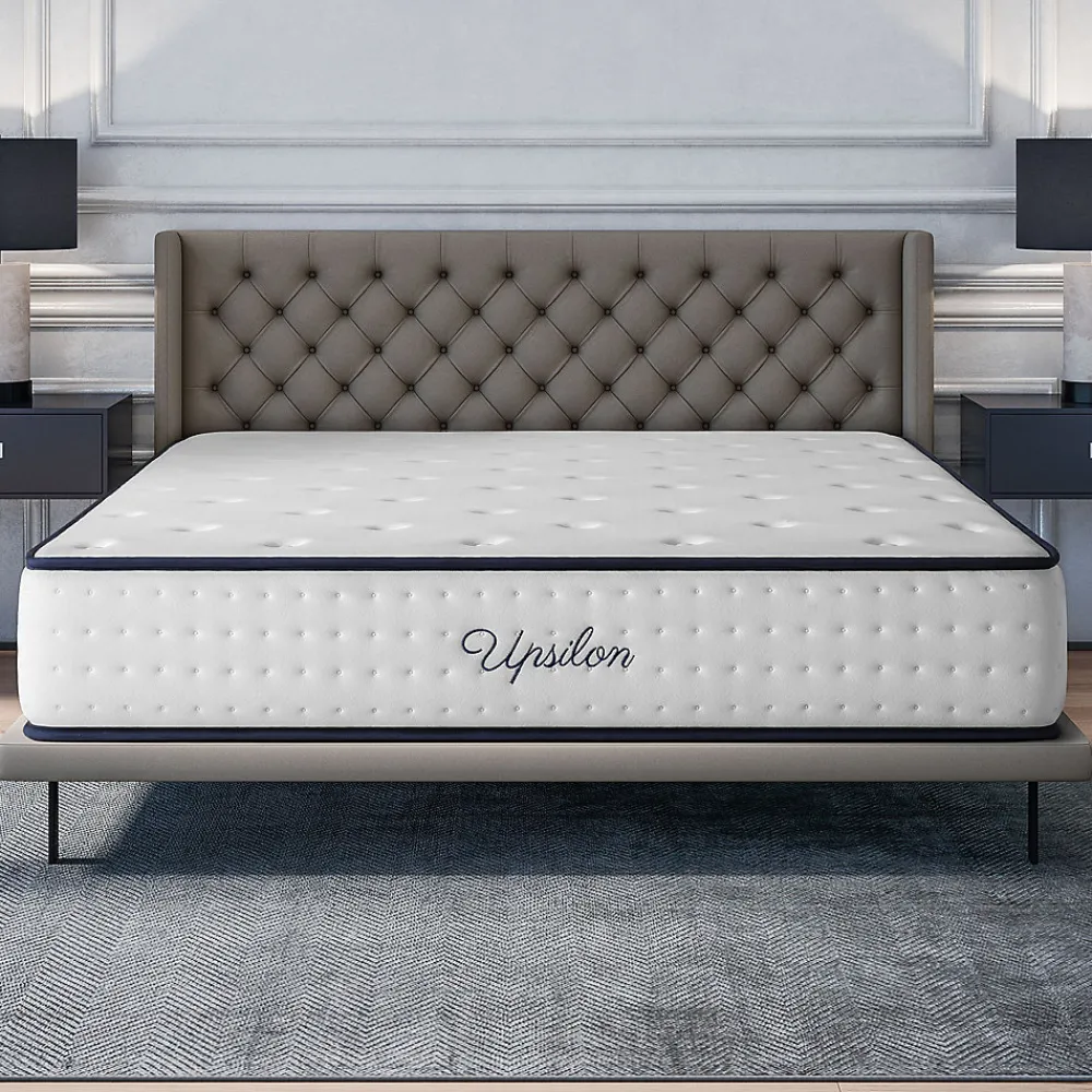 Cosmos Matelas 180x200 - Épais 30 cm - Mousse mémoire de forme - Blue Latex - Confort Ferme - 7 zones - Réversible - Durable - Upsilon* Matelas