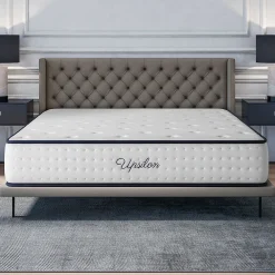 Matelas 160x200 - Épais 30 cm - Mousse mémoire de forme - Blue Latex - Confort Ferme - 7 zones - Réversible - Durable - Upsilon>Cosmos