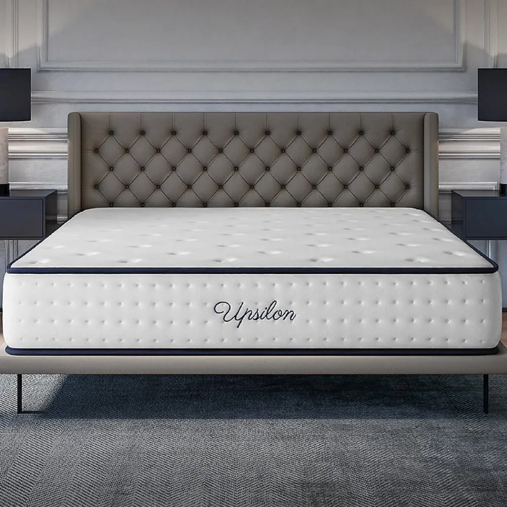 Matelas 140x190 - Épais 30 cm - Mousse mémoire de forme - Blue Latex - Confort Ferme - 7 zones - Réversible - Durable - Upsilon>Cosmos Sale