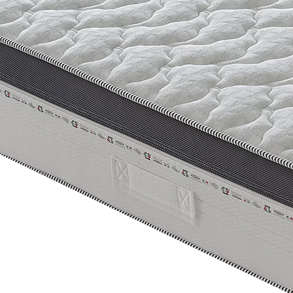 Materassiedoghe Matelas 120x190 à ressorts ensachés 800 - Epaisseur 28 cm - Mousse à mémoire de forme 6 cm - 9 zones de confort - Positano* Matelas