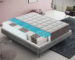 Matelas 160x190 à ressorts ensachés et à mémoire de forme - Mousse à mémoire de forme de 4 cm - 9 zones de confort>Materassiedoghe Outlet