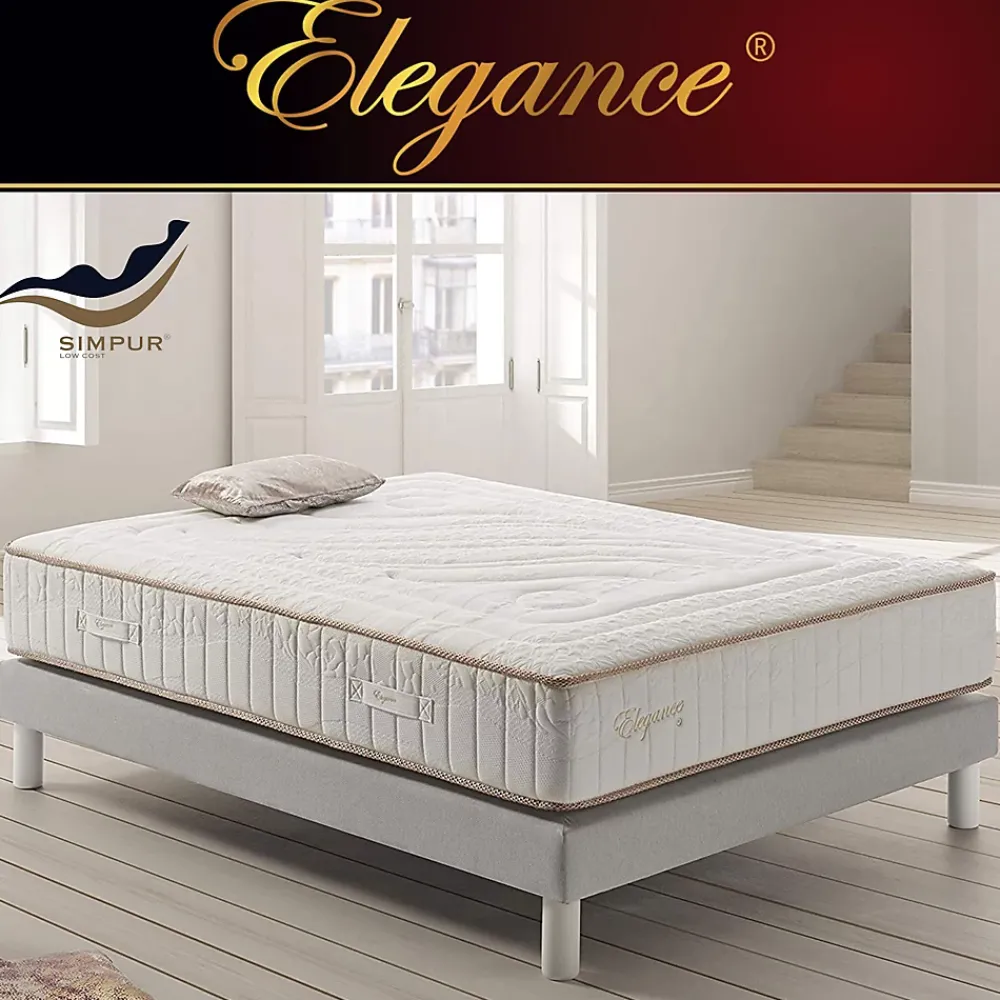 Simpur Low Cost Matelas 160x200 à ressorts ensachés, 30 cm, mousse multizone, multicouche différenciée, excellente indépendance de couchage* Matelas