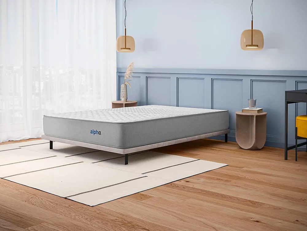 Matelas 140x190 Alpha - Mousse HR - Accueil Blue Latex - Épais 30 cm - 7 zones de soutien - Face été/hiver - Confort Ferme>Cosmos Best
