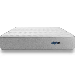Matelas 140x190 Alpha - Mousse HR - Accueil Blue Latex - Épais 30 cm - 7 zones de soutien - Face été/hiver - Confort Ferme><noscript><img width=