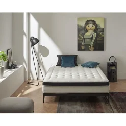 Eccox Matelas 100x200 Bio Memory Hauteur 28 cm +/- 2 Fermeté moyenne à élevée.* Matelas