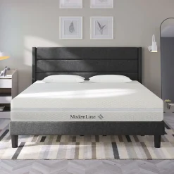 Matelas 160x200 cm - Ergonomique 7 Zones avec Mousse Froide, Confort H2 H3, Housse Amovible Lavable à Fermeture Éclair - Blanc>Okwish New