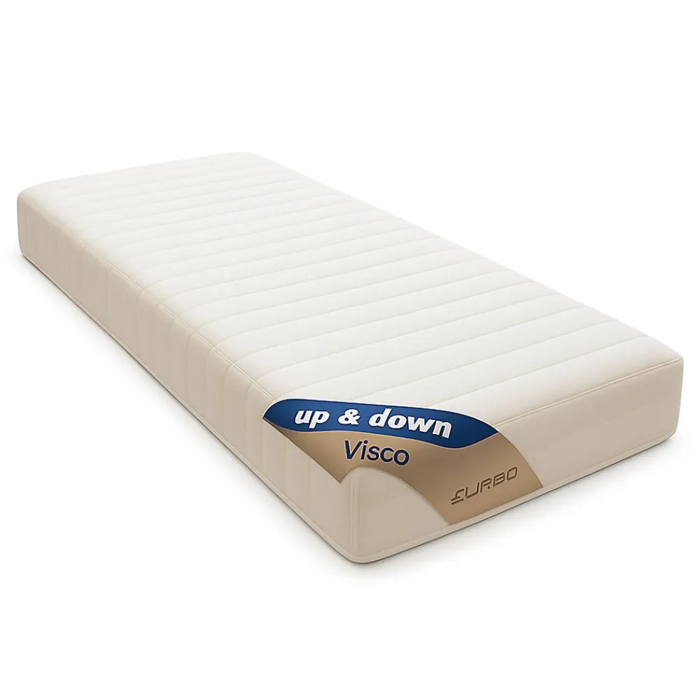 Matelas 70x190 cm - Hauteur 20 Cm - Up&Down Visco - Compatible Sommier Électrique/Mécanique - Soutien Ferme - Confort Optimal - Us>King Of Dreams