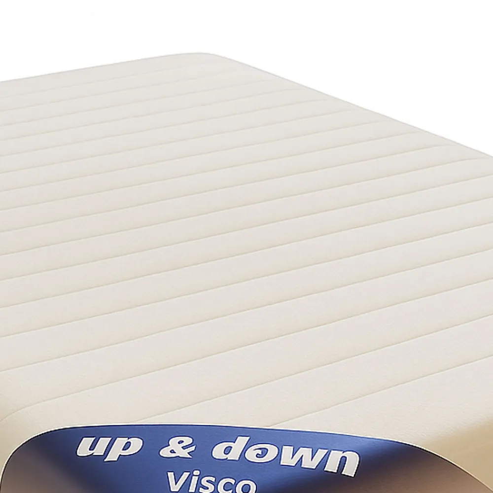 Matelas 70x190 cm - Hauteur 20 Cm - Up&Down Visco - Compatible Sommier Électrique/Mécanique - Soutien Ferme - Confort Optimal - Us>King Of Dreams